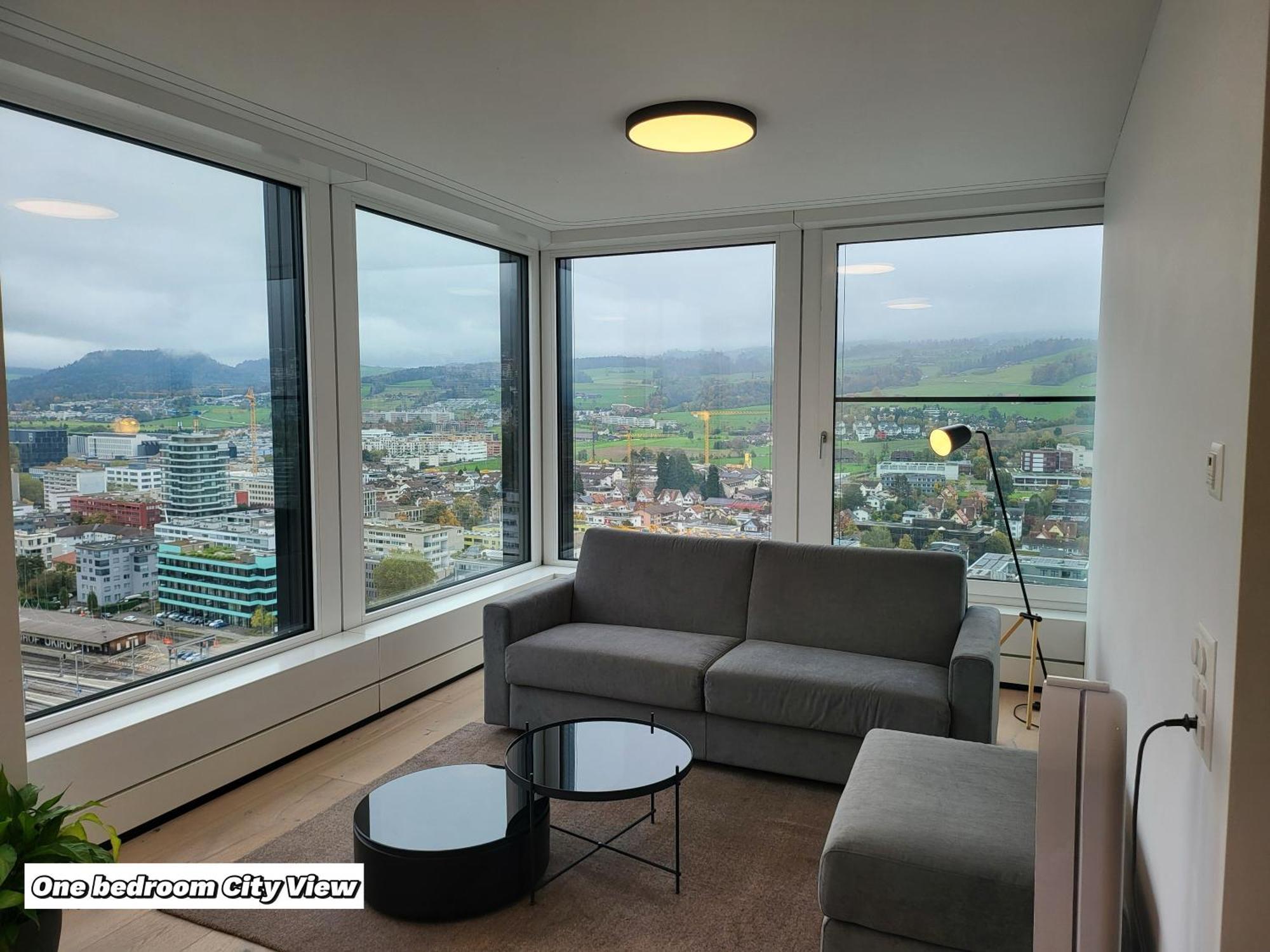 Park Tower City View Apartments Zug Kültér fotó
