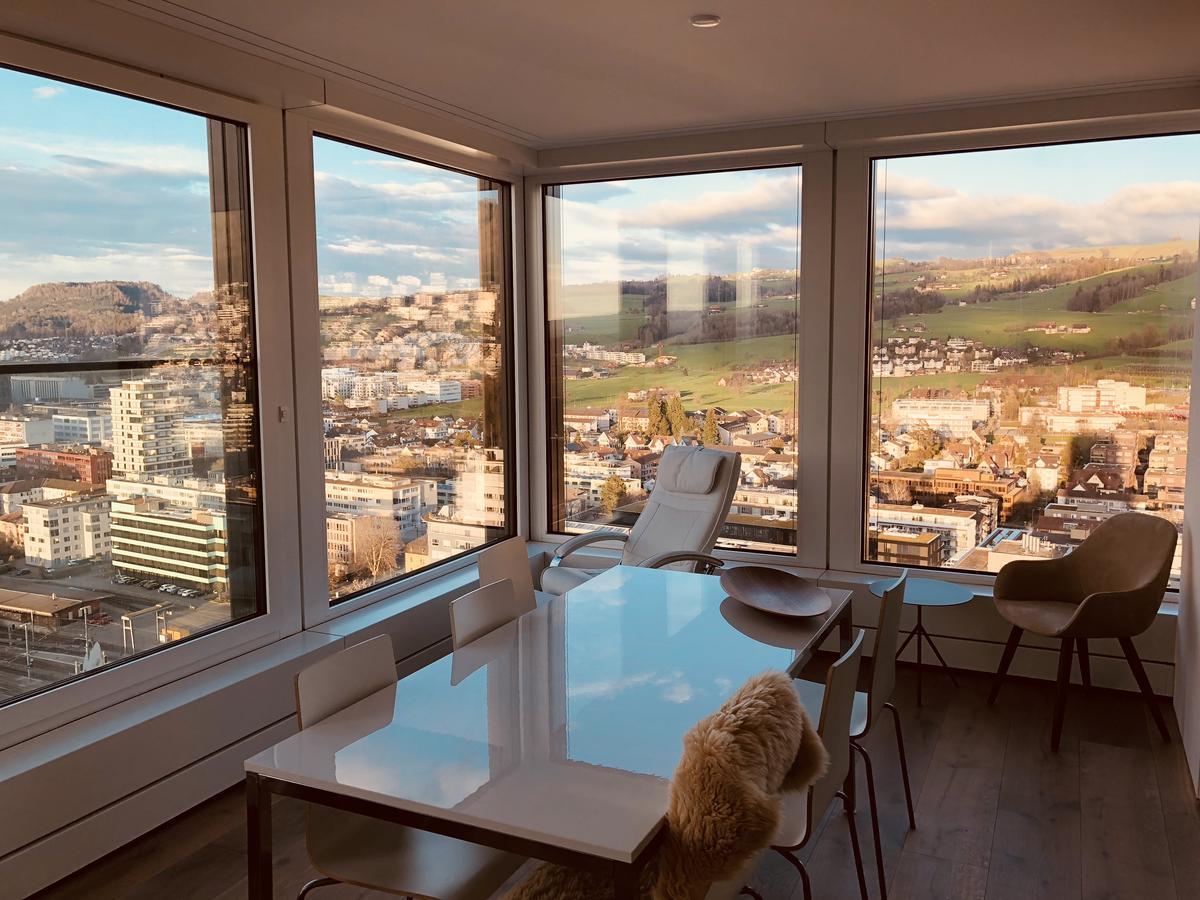 Park Tower City View Apartments Zug Kültér fotó